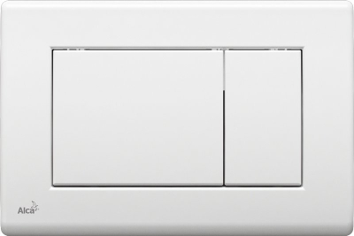 Plakë shtypse WC Alca Quadro, rezervuar i fshehur, dual flush 3L 6L, e bardhë