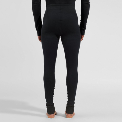 Leggins termo Odlo Active Warm, bazë termike, 100% poliester i ricikluar, të zeza