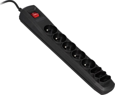 Kabllo me prizë Activejet Exclusive APN-8g/5m-BK, 8 priza, 5 m, e zezë