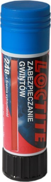 Лепак за фиксирање навои Loctite 248, 19g, во форма на стик, син