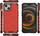 Mbrojtëse telefoni Honeycomb Armored Case për iPhone 13, me kornizë xheli, e kuqe