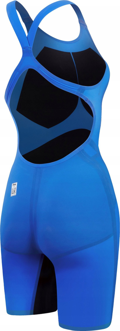 Kostum gare noti Speedo Fastskin LZR Pure Intent 2.0 Openback Kneeskin për goca, i miratuar nga FINA, blu me shkëlqim iridescent