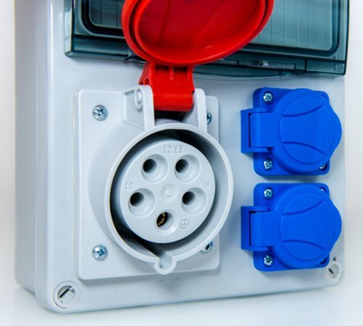 Panel elektrik shpërndarës RW3959, CEE 32A 5P, CEE 16A 5P 4xGS, IP44