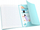 Fletore Oxford Easybook Pastel A5, 60 faqe, me katrorë, me ngjyra pastel