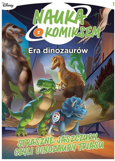 Libër komik shkencor Terrifying Lizards Age of Dinosaurs Vol 1, për fëmijë 8 12 vjeç, në anglisht, shumëngjyrësh