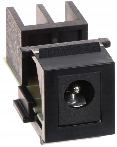 Portë Keystone DC Jack 5.5x2.1mm, me lidhje me vida, e zezë