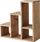 Raft lulesh Boltze Wooden Shelf, dru bredh kinez, 38x38x15 cm, ngjyrë natyrale