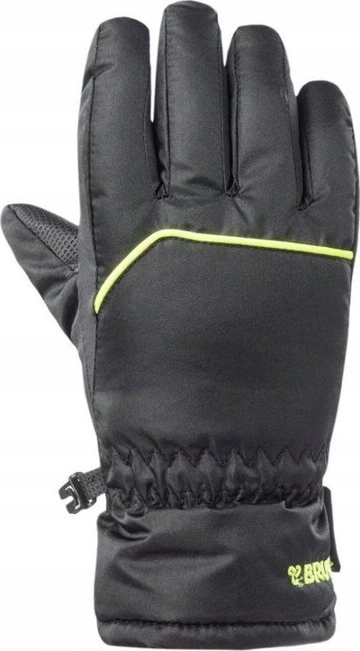 Dorëza dimërore Brugi Gloves 1ZH3 Jr, për fëmijë, të papërshkueshme nga uji, të zeza