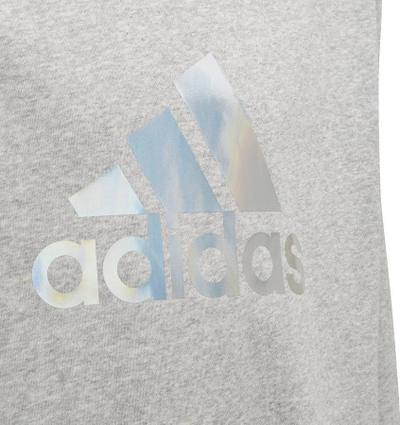 Bluzë me kapuç Adidas GM Hoodie Jr H57219, për vajza, gri