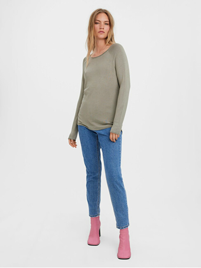 Triko Vero Moda VMNELLIE Relaxed Fit 10220902 Laurel oak