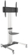 Qëndrim mobil për TV Techly, 50-92", 70kg, me raft, argjendtë