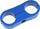 Kllapë tubash TurboWorks Billet, dyshe 27mm, alumini, blu