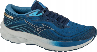 Atlete vrapimi Mizuno Wave Skyrise 5, amortizim MIZUNO ENERZY, rrjetë që merr frymë, blu