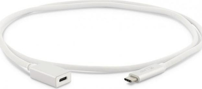 Kabllo zgjatues USB C LMP, USB 3.1, 1m, argjendi