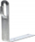 Këndore çeliku Elkobis 91000702, 100x25x100mm, e galvanizuar, gri