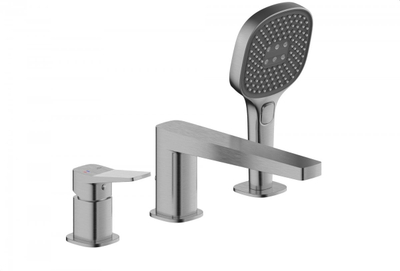 Rubinet vaskë Kfa Malaga, 3 vrima, Gun Metal Grey PVD