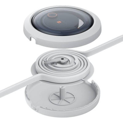 Kabllo karikues 3 në 1 Baseus Free2Draw, USB C Lightning micro USB, 100W, 1.1m, e bardhë