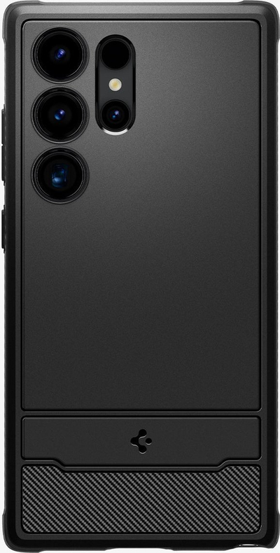 Mbulesë telefoni Spigen Rugged Armor, Samsung Galaxy S24 Ultra, mat, e zezë