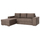 Sofa këndore Nacho e majtë (HM3279.03L), kaftë/ argjendtë