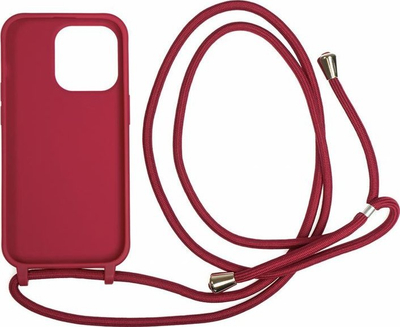 Këllëf me rrip Mobile Origin Lanyard Case Cherry për iPhone 14 Pro, TPU, i kuq