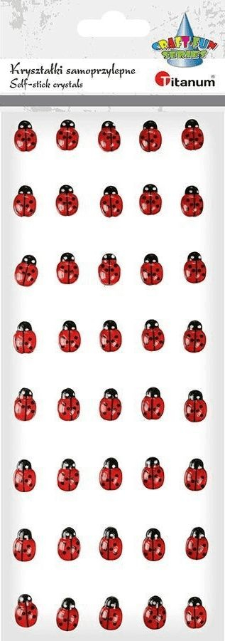 Set ngjitësesh Titan Ladybirds, 9 x 14 mm, 50 copë