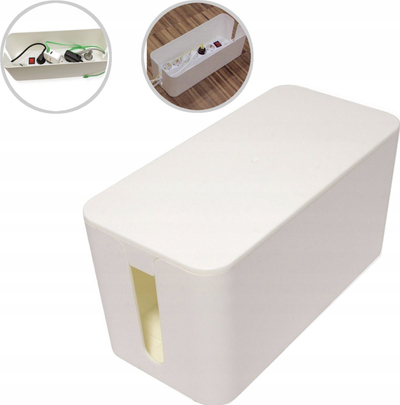 Kuti kabllosh VALUE Cable Box Large, e bardhë