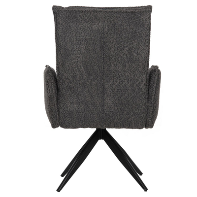 Kolltuk ngrënieje Zorin 64x66x94,5Hcm (HM9846.03), gri/ zezë