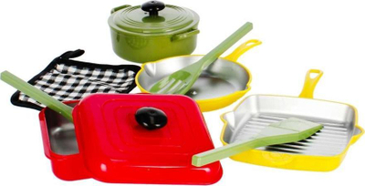 Set loje kuzhine Mega Creative 482905, 10 copë, për kalamaj 3+, shumëngjyrësh