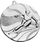 Medalje e argjendtë skijimi Victoria Sport, 5 x 5 cm