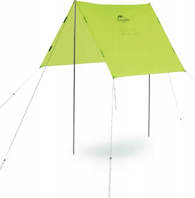 Pončo за дожд Naturehike 3in1 Hiking 210T, водоотпорен, зелен