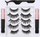 Set qerpikësh magnetikë AG851A Long, 5 palë, me eyeliner dhe pincetë, i zi