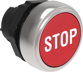 Buton STOP me kthim sustë Lovato Electric, i kuq