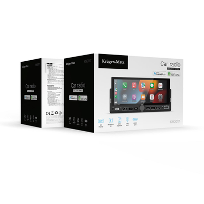 Radio makine Kruger&amp;Matz KM2017, 1 DIN, 6.9", CarPlay Android Auto