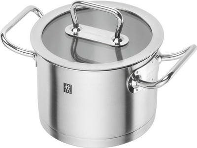 Tenxhere e lartë Zwilling Pro, inox, me kapak, argjendtë