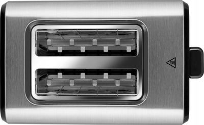 Toaster Amica TM3030, 950W, 2 feta, inox argjendtë e zi
