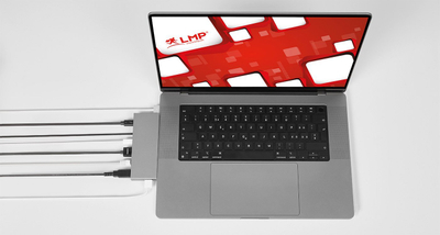Docking station LMP Compact Dock 2, 6 porta, për MacBook M1 M2, gri