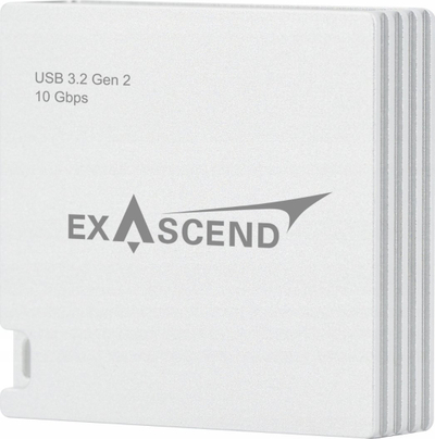 Читач на картички Exascend Essential, 4 во 1, USB 3.2, црн