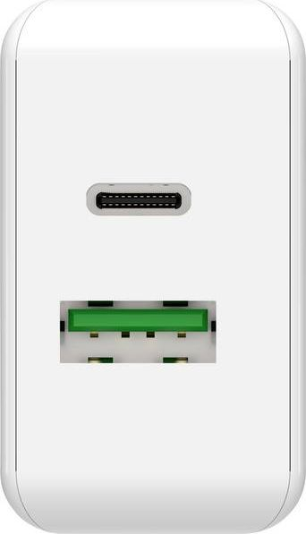 Karikues muri Ansmann HC218PD, 18W, USB A edhe USB C, i bardhë