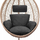 Jastëk kopshti Hobbygarden Pillow Barry, për lëkundse cocoon, material Ekolen, i zi