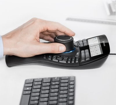 Tastierë Connect 3D, me kabllo, e zezë