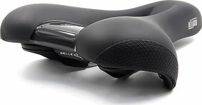 Selino biçiklete Selle Royal Ellipse Leisure, unisex, me vrimë në mes, e zezë