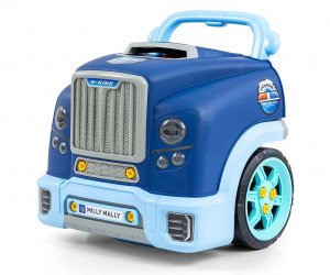 Set mekanik lodër Milly Mally N-gine, me drita dhe zë, blu