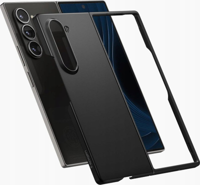 Kapak telefoni Spigen Air Skin për Samsung Galaxy Z Fold6, shumë i hollë, shkon me karikim wireless, ngjyrë e zezë