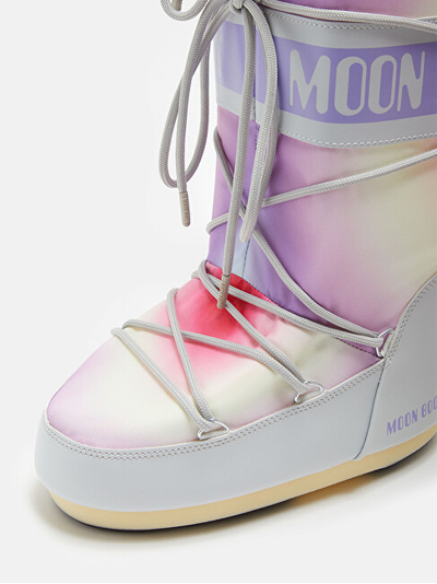 Çizme për femra Moon Boot, të bardha/rozë