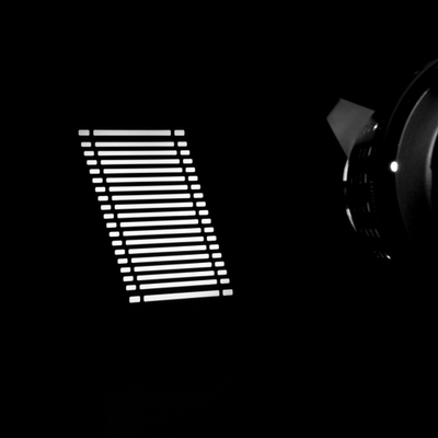 Set gobo çeliku GlareOne Spotlight Gobo Set 1, 8 copa, diametër 66mm, shumëngjyrësh