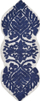 Tapit banjo Beliani Canbar, 150 x 60 cm, pambuk, blu navy