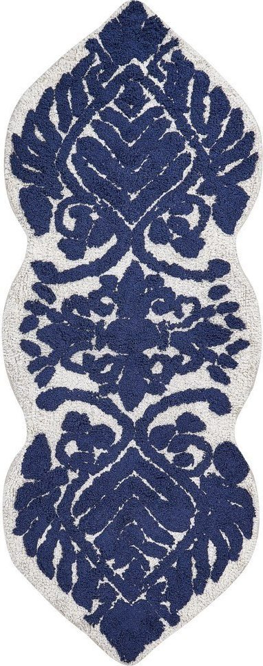 Tapit banjo Beliani Canbar, 150 x 60 cm, pambuk, blu navy