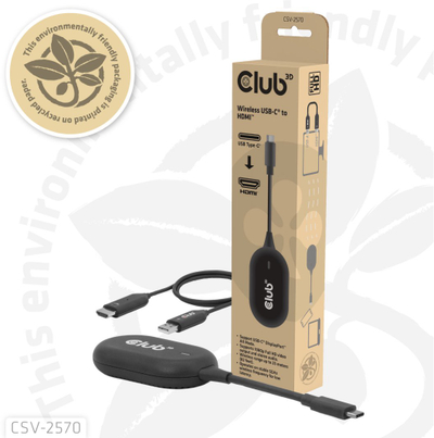 Kit transmetimi pa tela USB C në HDMI Club 3D, Full HD, 25m, me docking station dhe USB hub