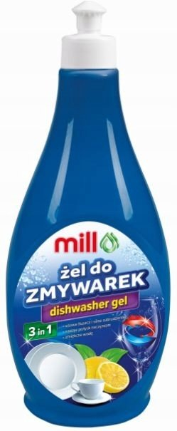 Xhel për enëlarëse Mill 3n1, 760 ml, pastrim edhe shkëlqim