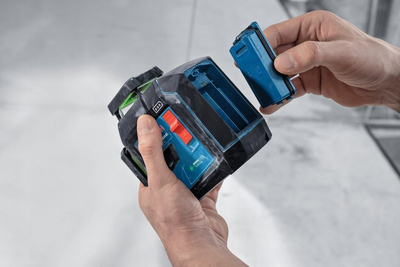 Nivel lazer Bosch GLL 80-33 G Professional, jeshil, me bateri Li-Ion BA 3.7V XL